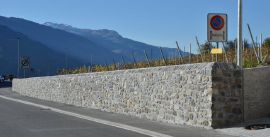 Murs en pierres naturelles Route cantonale, Jenins