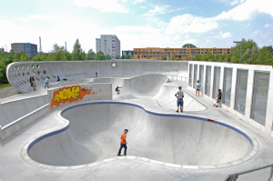 Spritzbeton und Spritzmörtel für Skatepark in München