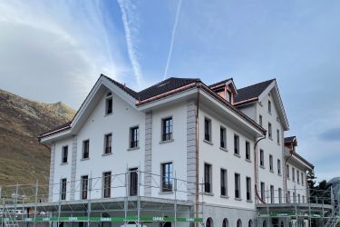 Façade renovation of the former Hotel Meyerhof, Hospental UR